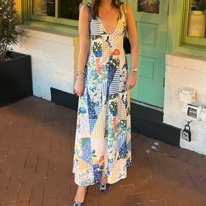 Patchwork dress - no tag but fits like 0, XS